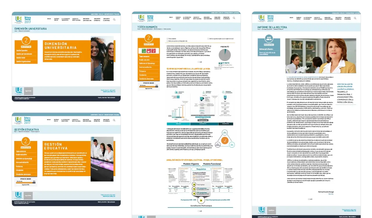 UCC Balance Social 2017: Dimensiones Universitarias, Gestión Educativa y Carta de la Rectora.